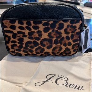 Devon hair calf camera bag with detachable strap